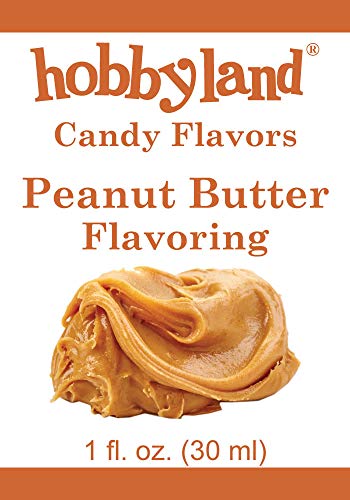 Hobbyland Candy Flavors (Peanut Butter Flavoring, 1 Fl Oz), Peanut Butter Concentrated Flavor Drops