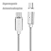 Magnetic USB Type C Cable, Nylon Braided Cable Charger Synchronous Data Transfer LED Indicator Adapter for Samsung S8 S8+ Macbook LG G5 G6 Google Honor 8 Typec Device (2Pack)