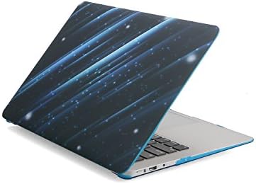 WINHI MacBook Air 13 Inch Case Hard Shell Folio Case Snap on Computer Cover for Model A1466 and A1369 (with Keyboard Protective Film &amp; Mouse Pad)-Star