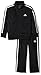 adidas Toddler Boys' Iconic Tricot Jacket and Pant Set, Black/White, 4