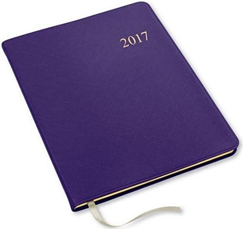 2016-2017 18-Months Monthly Large Dark Purple Cartier Planner Calendar (Including July 2016 - December 2017) Made in USA (Size: 9.6 " x 7.6")