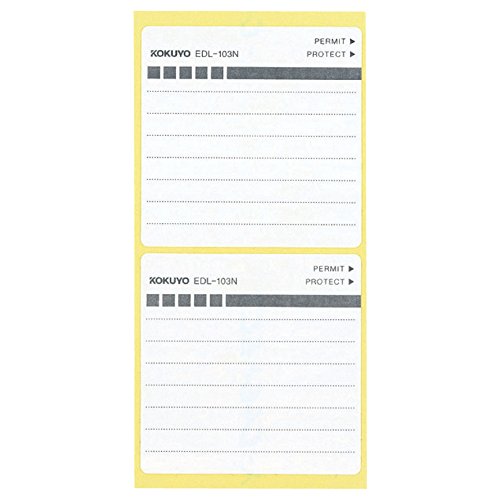 6 pieces each EDL-103N 5 colors Kokuyo floppy disk label (japan import)