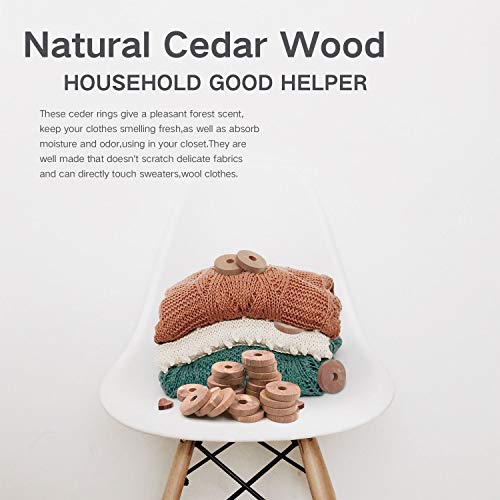 42 Packs Cedar Home Cedar Blocks for Clothes Storage,Natural Cedar Chips for Closets and Drawers