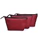 Cosmetic Bag,3 Pieces Portable Nylon Makeup Toiletry Travel Bag by EASTERN TIME(Winered)