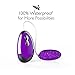 Purple Love Egg 100% Waterproof with 20 Patterns for Women Double Love Egg (S)