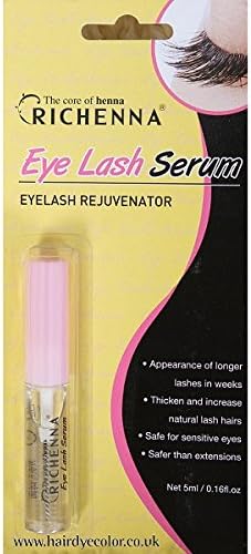 Eyelash Serum achieving the appearance of thicker fuller lashes and longer lashes