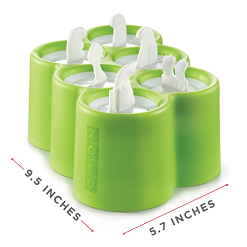 Zoku Dino Pop Molds, 6 Different Easyrelease Silicone Popsicle Molds