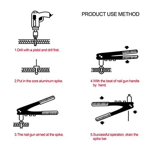 Rivet Gun Kit,Contractor Grade Riveter with Assorted 60 Rivets,Heavy Duty Riveter Set Provides Portable Fastening for General Purpose Rivet Jobs