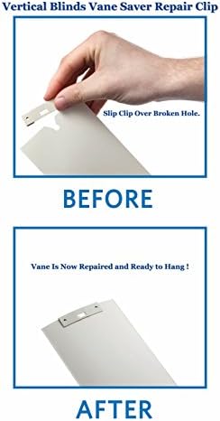 dblinds 15 Pack IVORY VERTICAL BLIND Vane Saver ~ Curved Repair Clips To Fix Your Vertical Blinds