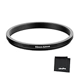UltraPro Step-Down Adapter Ring 55mm Lens to 52mm Filter Size