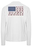 Chasing Fin American Fish Flag Performance Long Sleeve Fishing Shirt