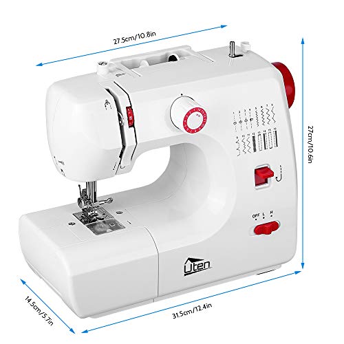 Kranich Sewing Machine 2 Speed 16 Stitches Double Thread Needle Portable Sewing Machine 24W