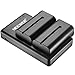 Neewer NP-F550 Battery Charger Set for Sony NP F970,F750,F960,F530,F570,CCD-SC55,TR516,TR716,and More (2-Pack Replacement Battery, Dual Slot Charger) primary