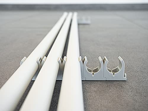 SOMA Rohrclip aus Kunststoff, grau, 20 mm, 30 Stück, Klemmschelle, Rohrklemme – Bild 7