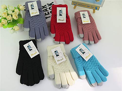 Winter HOT WaitingU Thicken Soft Knitted Texting Touch Screen Gloves Smartphones PC Laptop Tablet Driving Skiing Cycling Liners Smart Touch-nology in Fingertips iPhone Use Outdoors - Thumbnail 6