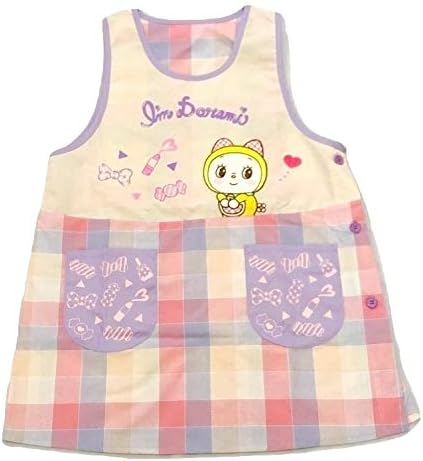 Amazon Co Jp ドラミちゃん ドラミちゃん ドラえもん エプロン Bigアップリケ 保育士 女性用 M L レディース チェック イ グッズ おもちゃ