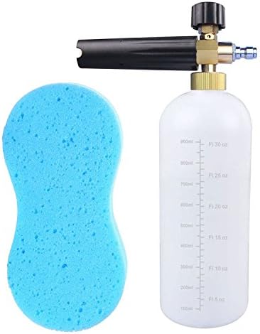KARCLIN 8609092 Adjustable Foam Cannon 1 Liter Bottle Snow Foam Lance with 1/4" Quick Connector Foam Blaster for Pressure Washer Gun