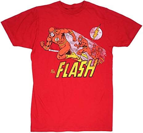 DC Comics The Flash Assorted Men's T-Shirts (Medium, Red(2))