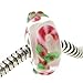 Queenberry Sterling Silver Candy Stick Christmas European Style Glass Bead Charm