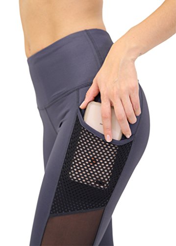 image for 90 Degree By Reflex Women's High Waist Athletic Leggings with Smartpho