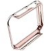 Hovisi Super Thin PC Plating Protective Bumper for Apple Watch Case 38mm (Rose Gold)
