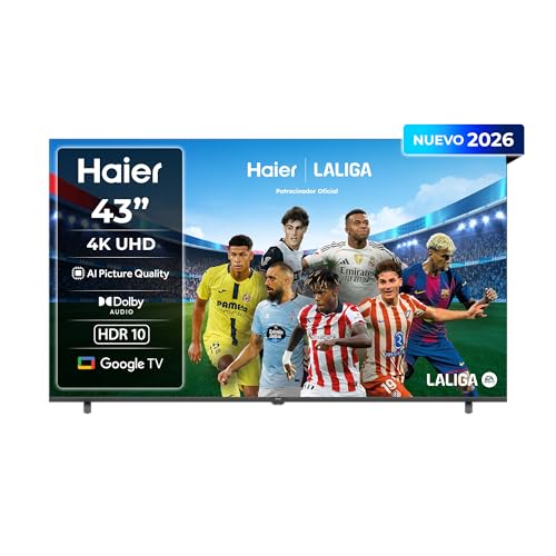 K85 4K UHD 43" H43K85GUX, Smart TV con Google TV, Chromecast, Dolby Audio, HDR10, MEMC, AI Picture Quality, Bluetooth 5.1, Gaming Accelerator 120Hz, USB 2.0 x 2, DBX TV, HDMI 2.1 x 4 [2026]