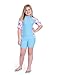 SunBusters Girls Fitted Rash Set(UPF 50+), Mallowberry, 6/7 yrs