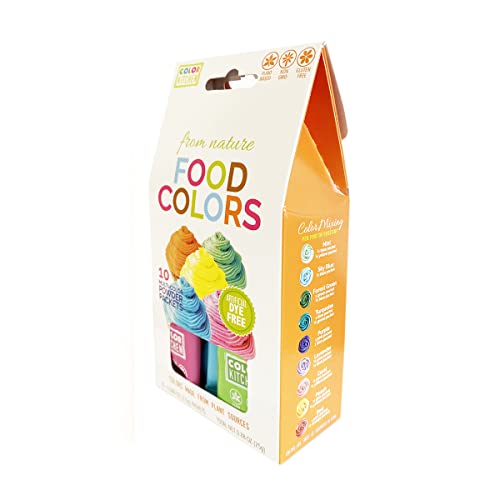 ColorKitchen Food Coloring MultiPack (10 Packets5 Colors) Plant