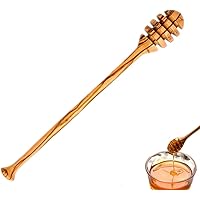 Honey Dipper, Olive Wood Honey Stick, Handcrafted Honey Spoon 7.3-Inches