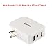 epxid Chargeport 2C 5v/27w 3 USB Ports Type C Wall Charger Adaptor for Nexus 6p, Google Chromebook Pixel, Nokia N1, Pixel C, Other Devices with USB Type C (White)