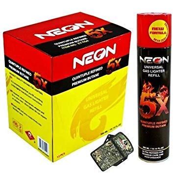 Neon 5x Ultra Refined Butane Fuel Lighter Refill Gas