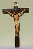 PTC 30.25 Inch Jesus on Crucifix Resin Religious