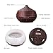 Tenswall Arova Essential Oil Diffuser Aromatherapy 400ML Aroma Cool Humidifier, Adjustable Mist Mode, Auto Shut-Off, 7 Color Changing LED Light Office Home Baby-Dark Brown