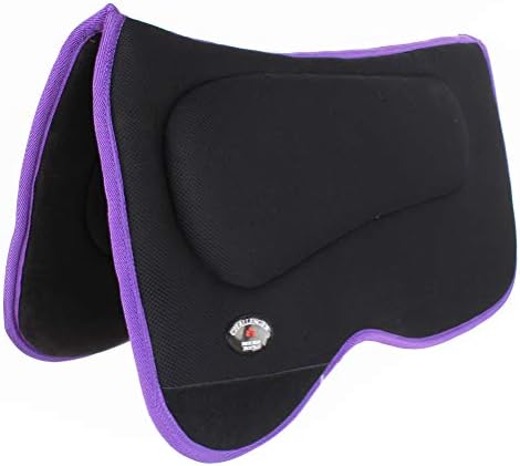 PRORIDER Western Horse Saddle PAD Western Saddle Pad with Antislip Memory Foam Purple 3962