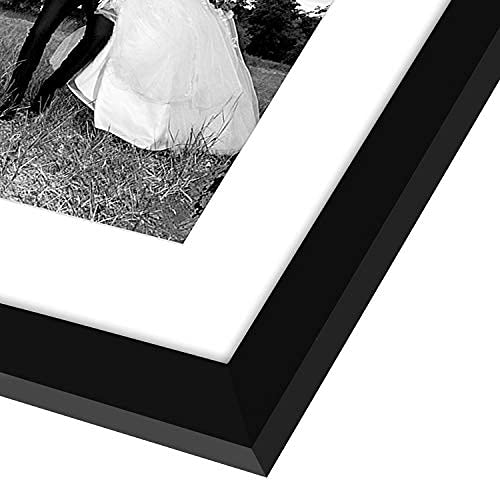 Americanflat Picture Frame 12x16 Composite Wood With Shatter Resistant Glass Displays 8x12 With Mat Or 12x16 Without Mat Horizontal And Vertical Formats For Wall Black Pricepulse
