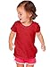 Kavio! Unisex Infants Slub Raw Edge Crew Neck Short Sleeve