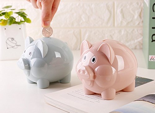 Cute Cartoon Pig Piggy Bank plastic Money Saving Box Creative gift for Kids Children