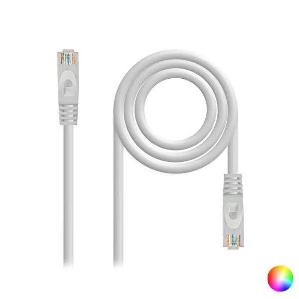 NanoCable 10.20.1800-W - Ethernet Network Cable RJ45 LSZH Cat.6A UTP, AWG24, 100% Copper, Allogene free, White, 0.5m patch cord