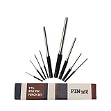PinMe, Roll Pin Punch Set of 9 Pieces - Hand Pin Remover Tool for Jewelers, Gunsmith, Watch Makers, Repairs and Crafts - Made of Strong Durable Steel with Round Shape | Safe and Fast Removal of Pins (Misc.)