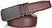 Marino Avenue Men’s Genuine Leather Ratchet Dress Belt with Linxx Buckle - Gift Box - Charcoal Depiction - Brown - Adjustable from 28