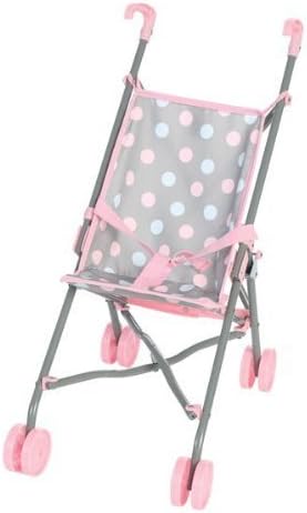 Castle Toy Cute Polka Dot Baby Doll Umbrella Stroller