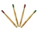 Bamboo Toothbrush for kids | 4 Pack Biodegradable Tooth Brush Set | Organic Eco-Friendly Moso Bamboo with Ergonomic Handles and Soft Nylon Bristles | By Hello Eco Company