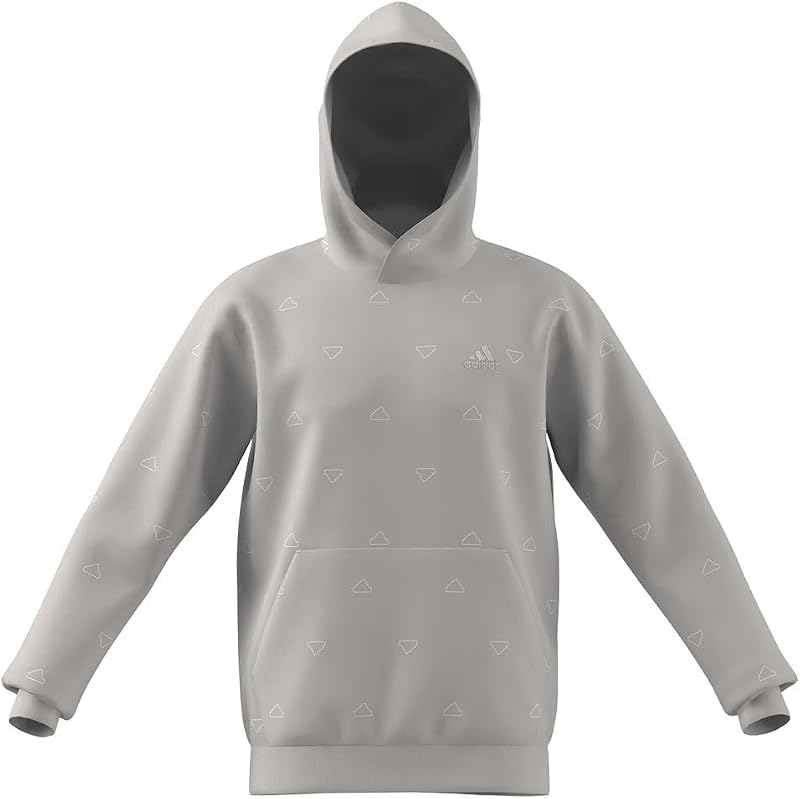 Homme Seasonal Essentials Monogram Fleece Graphic Hoodie, Grey Two, M — photo 2 sur 3