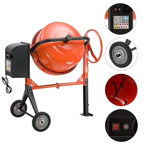SUNCOO 4/5HP Electric Concrete Cement Mixer 5 Cu Ft Mortar Mixing