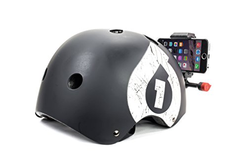 Skateboard Helmet Camera for All Smartphones. Adhesive Mount Compatible with All iPhone, Samsung Galaxy, & GoPro