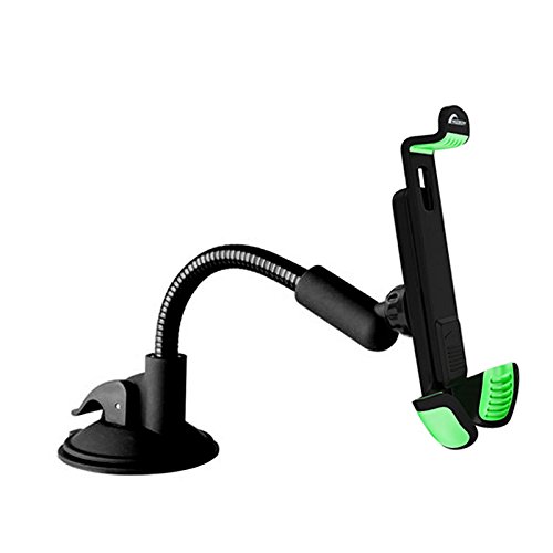 Moobom Car Mount Long Arm Suckers Handsfree Holder With 360 Degree Rotation Suction Cup Cradle on Universal Windowsheild Dashboard for iPhone Samsung Various Smartphones