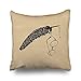 Kutita 18 x 18 inch Throw Pillow Covers,Harry Potter Glasses And Quill Accent Pattern Double-sided Sofa Cushion Cover Couch Bed Pillowcase Home Gift Decorative Hidden Zipper Design Cotton Polyester
