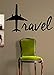 Travel Airplane Quote Decal Wall Vinyl Art Sticker