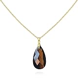 Nearawing Tiger Eye Crystal Teardrop Pendant