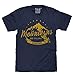Tee Luv Men's Woodsy Owl Explore T-Shirt, Navy Heather, XXL